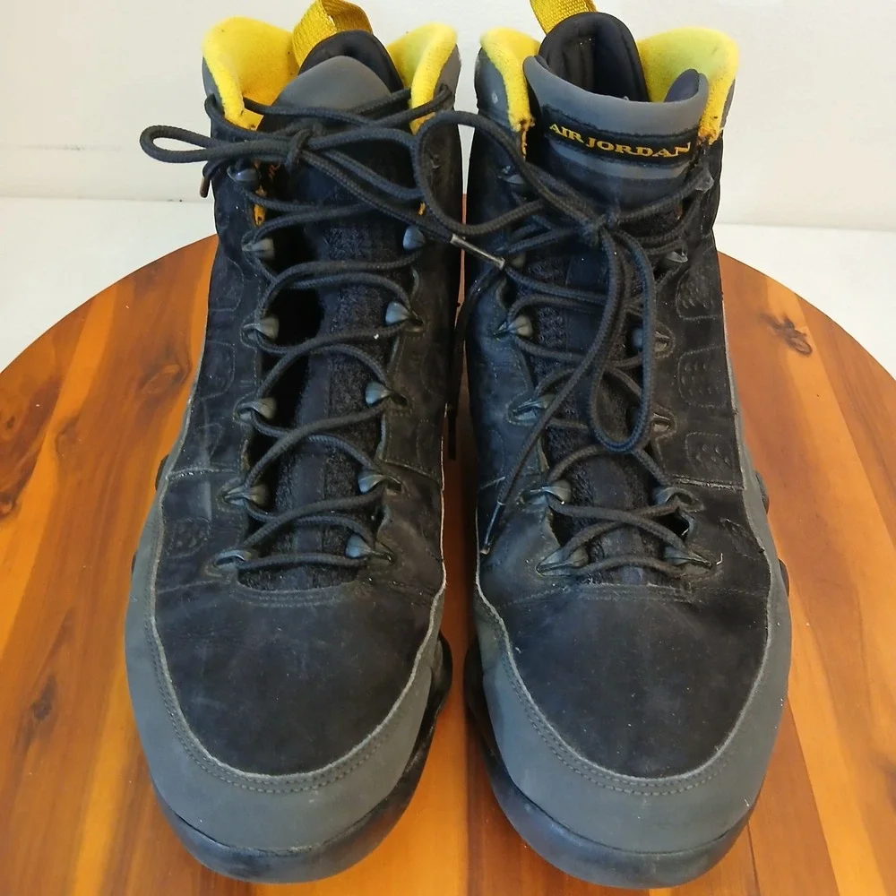 Jordan 9 Retro University Gold Mens Size 13 Black Shoes Sneakers CT8019-070